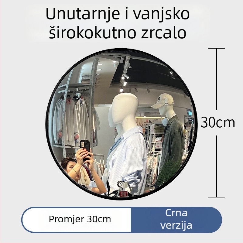 Prijenosno okruglo konveksno zrcalo za putovanja, ručno zrcalo za fotografiranje