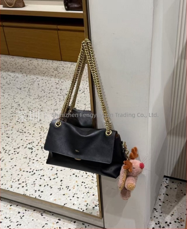 Koujia 2025 jesen-zima novi Chelsea torba za rame, 30 cm, koža, lanac crossbody, velika veličina