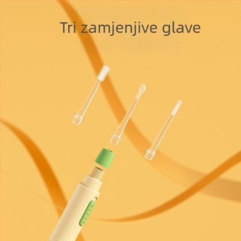 Dječja svjetleća žlica za uši sa svjetlom, alat za čišćenje ušiju za bebe s mekanim prozirnim vrhom