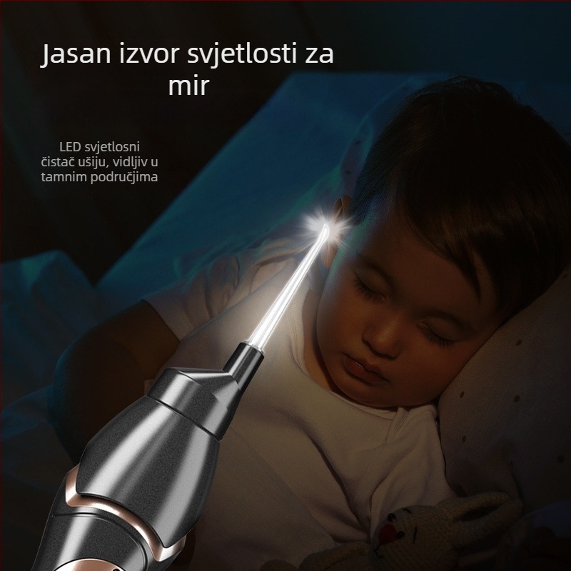 Vidljivi električni čistač ušiju sa svjetlom, mekani vrh, za djecu i odrasle, prenosivo kućno korištenje