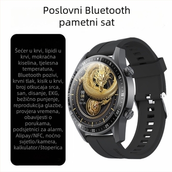 GT2 NFC pametni sat s funkcijom pristupa, praćenje glukoze i mokraćne kiseline, Bluetooth pozivi, otkucaji srca, krvni tlak, zasićenost kisikom u krvi i lipidi