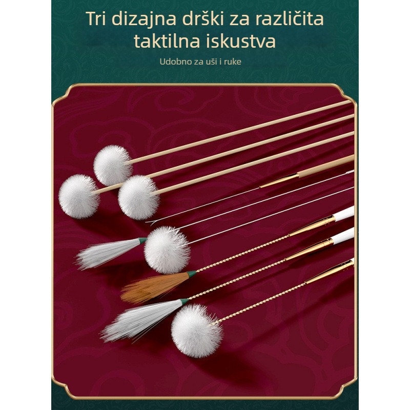 20-komadni profesionalni set alata za čišćenje uha u drvenoj kutiji, s punjivom ručnom lampom, bambusove ušne žličice, grafitno siva