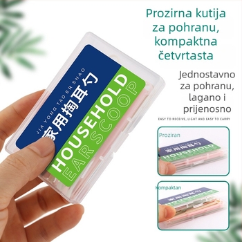 Prijenosna dvostruko spiralna kašika za čišćenje uha i uklanjanje ušnog voska