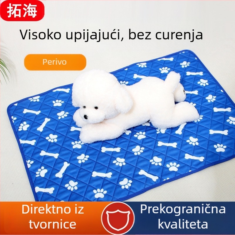 Podloga za uriniranje kućnih ljubimaca – periva, višekratna upotreba, vodootporna, upija urin, protuklizna