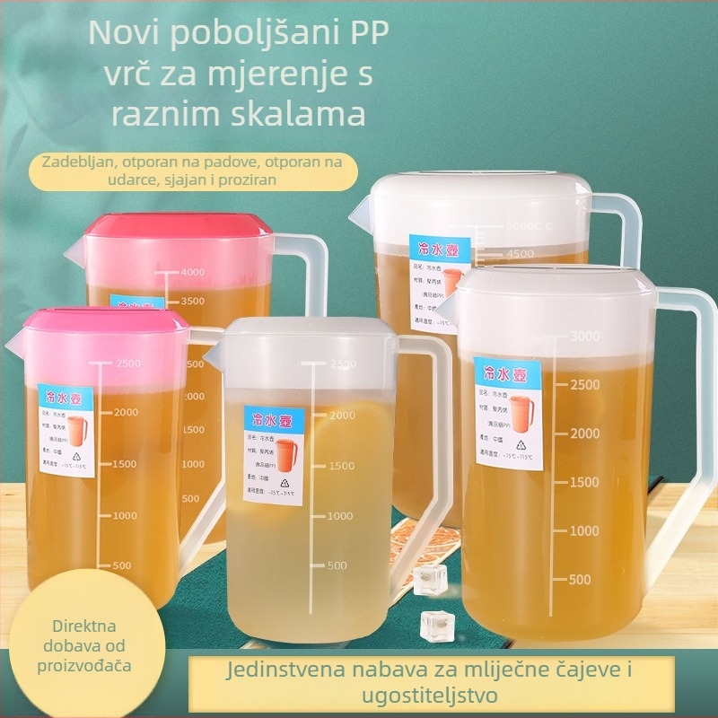Plastični čajnik za hladnu vodu za pripremu čaja, pogodan za kućnu i komercijalnu upotrebu, čajnik za restorane, otporan na velike temperature