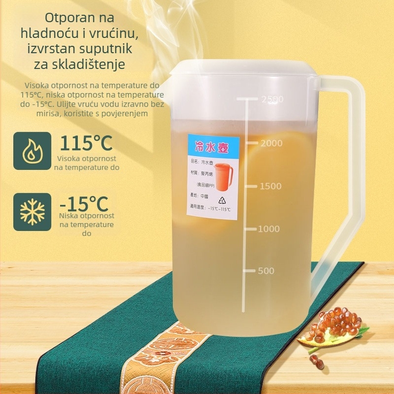 Plastični čajnik za hladnu vodu za pripremu čaja, pogodan za kućnu i komercijalnu upotrebu, čajnik za restorane, otporan na velike temperature