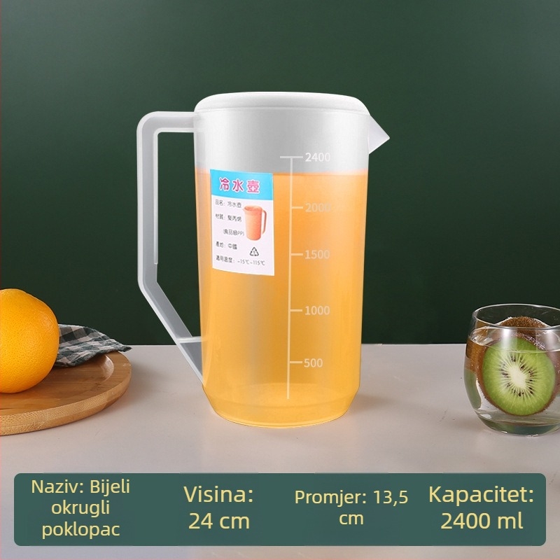 Plastični čajnik za hladnu vodu za pripremu čaja, pogodan za kućnu i komercijalnu upotrebu, čajnik za restorane, otporan na velike temperature