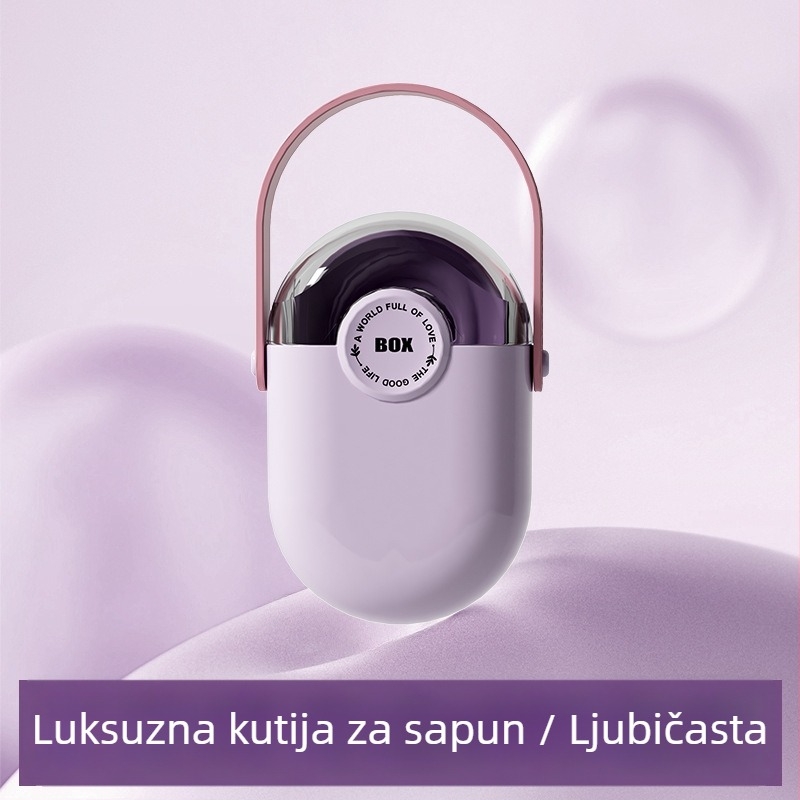 Premium putna kutija za sapun s poklopcem, čvrsta i prijenosna s odvodnim otvorima – mini kutija za pohranu sapuna