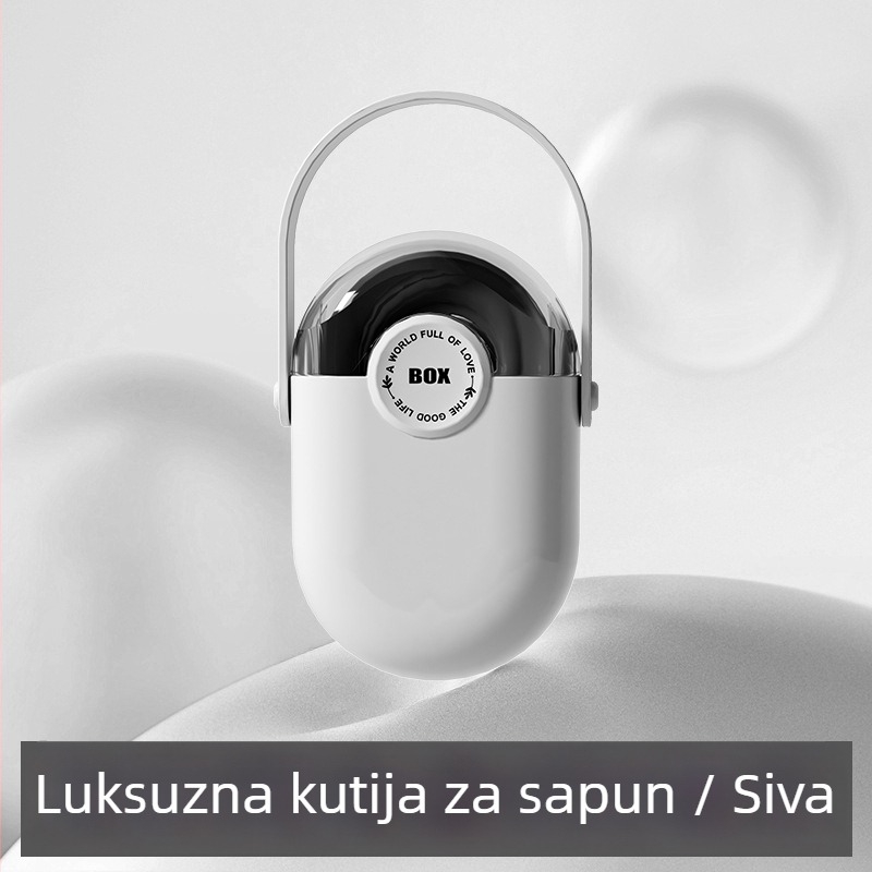 Premium putna kutija za sapun s poklopcem, čvrsta i prijenosna s odvodnim otvorima – mini kutija za pohranu sapuna