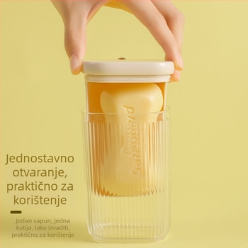 Prijenosna kutija za sapun za putovanja s poklopcem, dvostruki sloj odvodnje kvadratne posude, zatvorena i vodootporna, prozirna