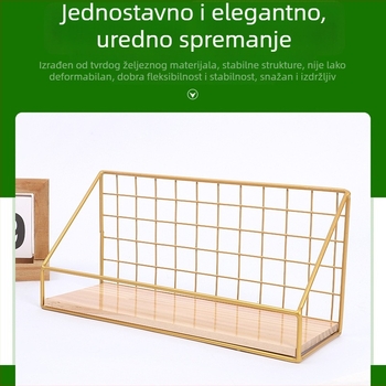 Zidni regal za kupaonicu uz umivaonik