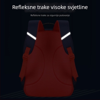 Lagani ruksak za učenike osnovne škole, velik kapacitet, otisak logotipa, zaštita kralježnice, britanski stil, ruksak s dva kaiša