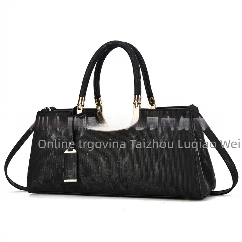 Ženska torbica s lychee uzorkom, moderna za rame i crossbody torbu