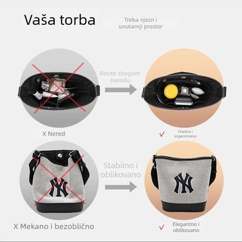 Unutarnji liner za MLB tote torbu, srednji organizator sa zatvaračem, oblik održava podlogu