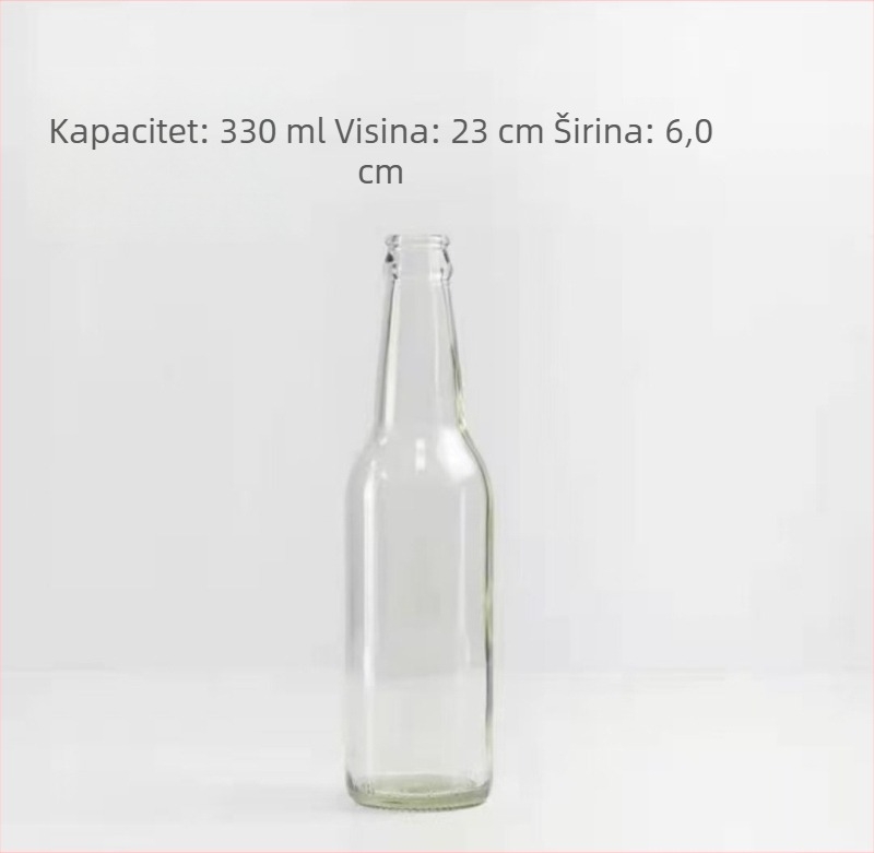 Smeđa staklena boca za pivo, prazna, 330 ml/500 ml, zaštita od svjetla, za napitke