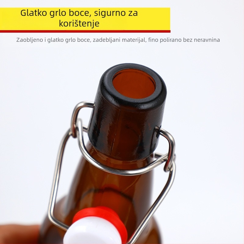 Smeđa staklena boca za pivo, prazna, 330 ml/500 ml, zaštita od svjetla, za napitke