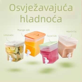 Kućni spremnik za hladnu vodu s integriranom mlaznicom, veliki kapacitet za sokove, voćne čaje i osvježavajuća pića