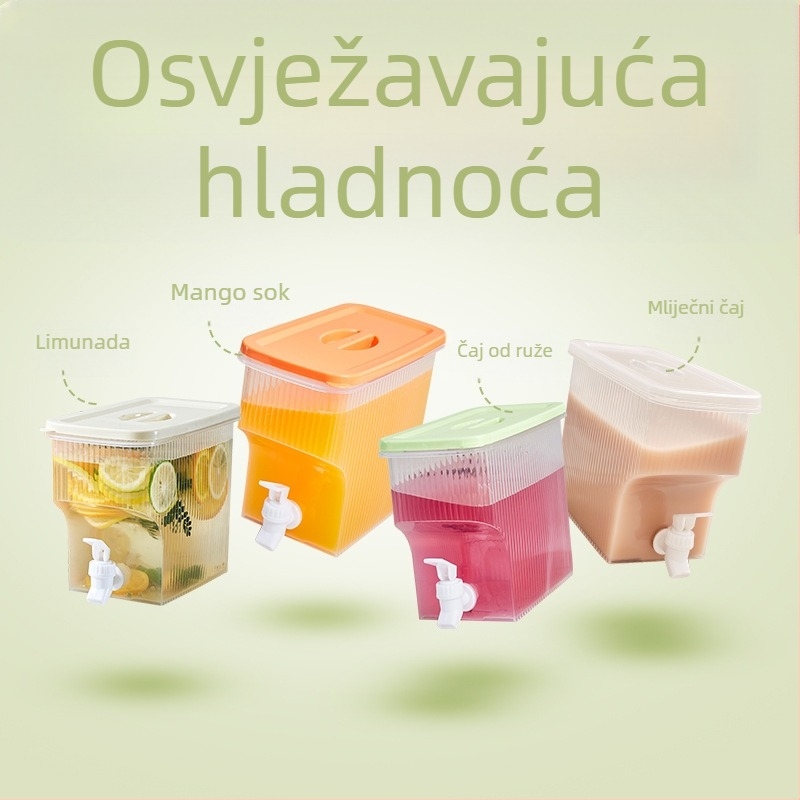 Kućni spremnik za hladnu vodu s integriranom mlaznicom, veliki kapacitet za sokove, voćne čaje i osvježavajuća pića