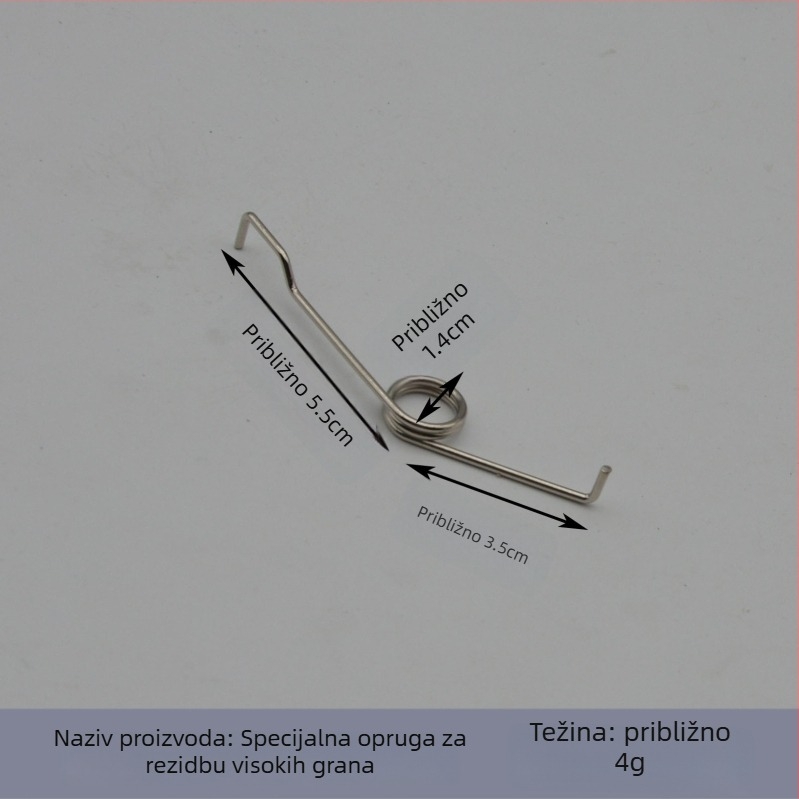 Željezne opruge za škarice za rezanje grančica, V‑oblike opruge (lijeva i desna), pribor za opruge