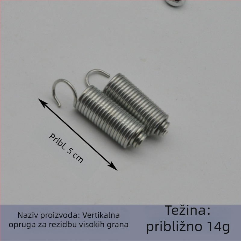 Željezne opruge za škarice za rezanje grančica, V‑oblike opruge (lijeva i desna), pribor za opruge