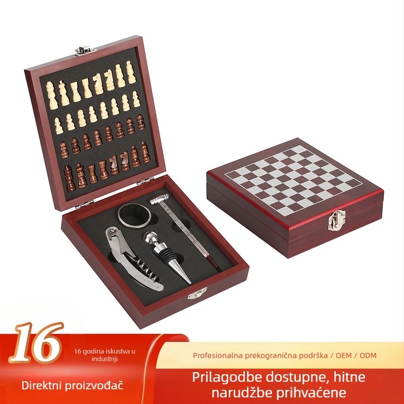Seahorse Knife – set otvarača za vino u darovnoj šahovskoj kutiji