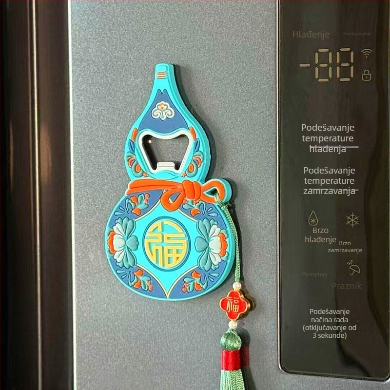 Fulu otvarač za boce s magnetskim držačem za frižider, kreativni personalizirani dizajn za pivo
