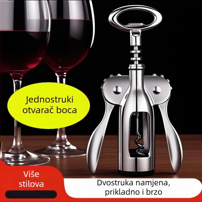 Set otvarača za vino i pivo od nehrđajućeg čelika za kućnu upotrebu – višenamjenski otvarač boca