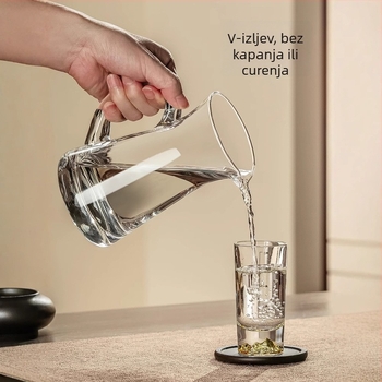Set dispenser za liker velikog kapaciteta, stakleni dekantor, 1000 ml