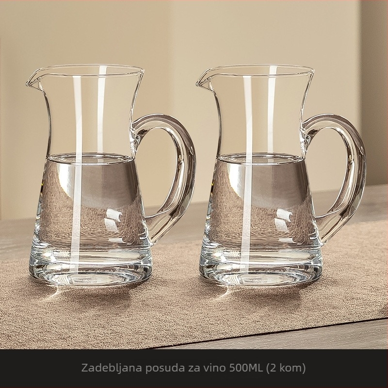 Set dispenser za liker velikog kapaciteta, stakleni dekantor, 1000 ml