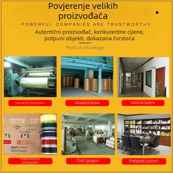Prilagođena ambalažna traka s otiskom logotipa i QR koda, višebojna traka za zatvaranje