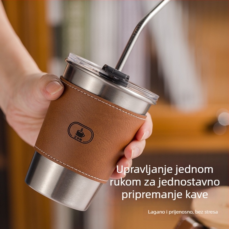 Poklon set za ručno pripremljenu kavu: pour-over posuda i šalica u kutiji za poklon