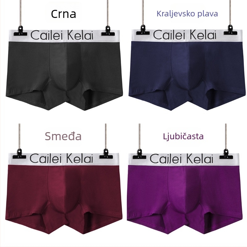 Muške pamučne bokserice, velikog broja, u kutiji, modernog stila
