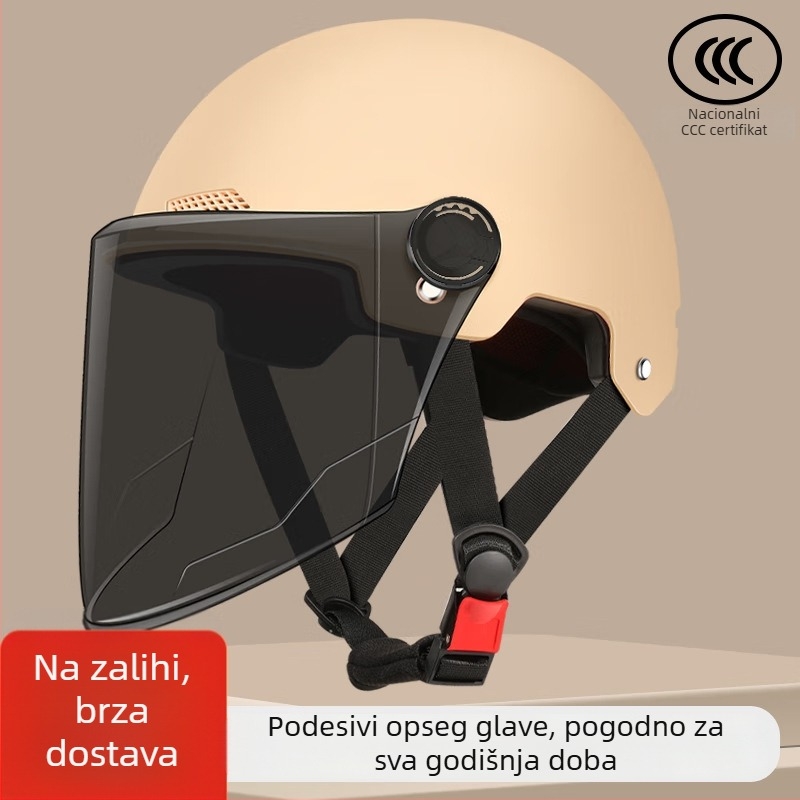 Kaciga za električna vozila, novi nacionalni standard, univerzalna za muškarce i žene, zaštitne sunčane leće, za sve sezone