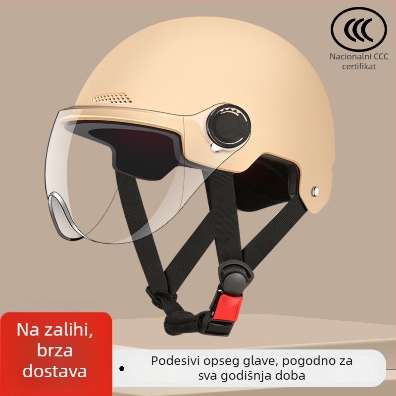 Kaciga za električna vozila, novi nacionalni standard, univerzalna za muškarce i žene, zaštitne sunčane leće, za sve sezone