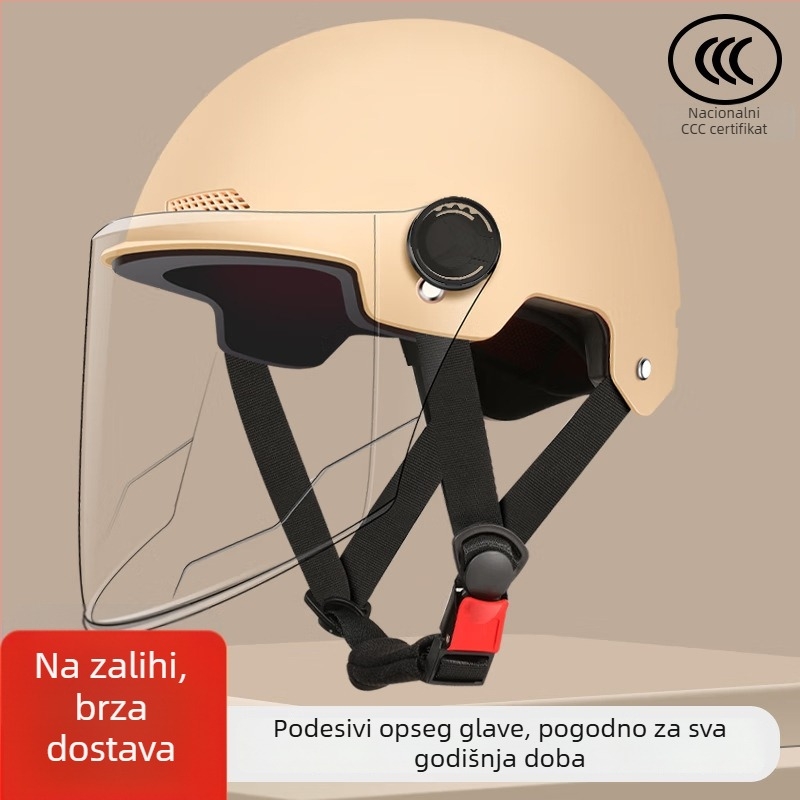 Kaciga za električna vozila, novi nacionalni standard, univerzalna za muškarce i žene, zaštitne sunčane leće, za sve sezone