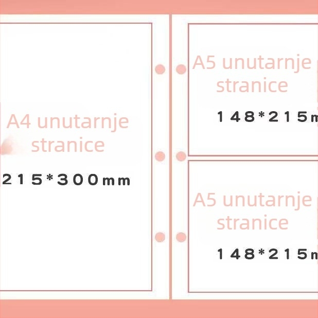 Dječji album za certifikate, format A3/A4, luksuzni kožni album za nagrade i dokumente