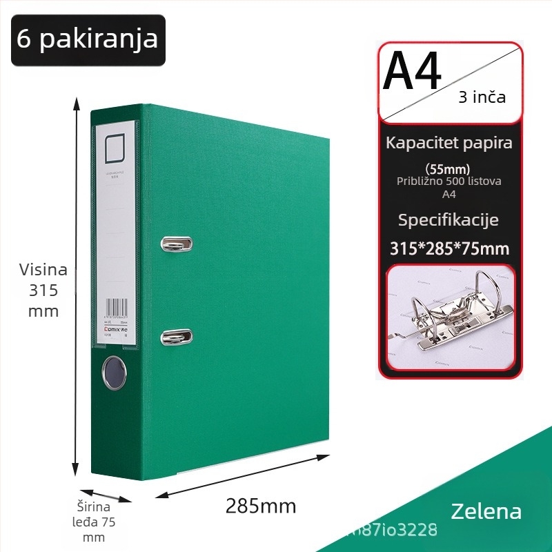 A4 fascikl s dvije rupe, debeo