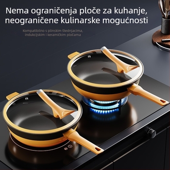 Titanij neprimjenjiva tava velikog kapaciteta za univerzalnu upotrebu na štednjaku
