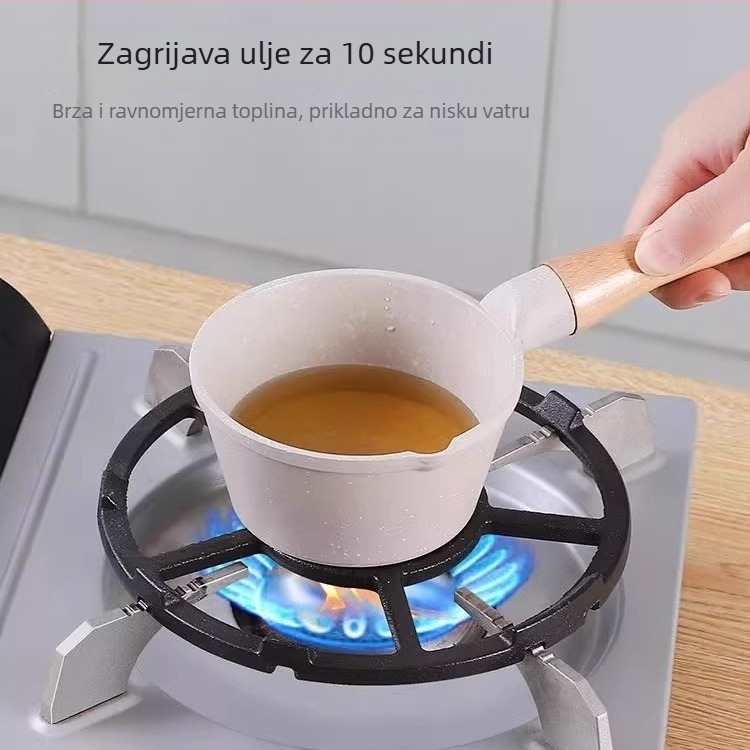 Maifan kamen uljna posuda za plinski štednjak, mini duboka, neprijanjajuća površina
