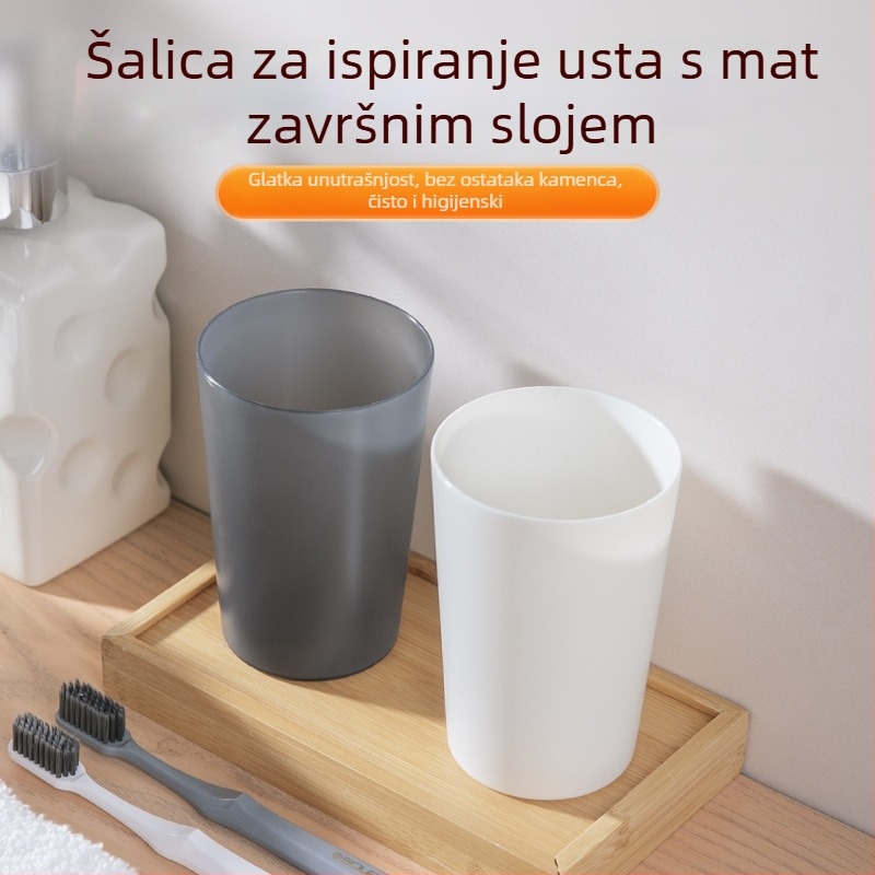 Minimalistička mat plastična čaša za četkicu, ispiranje i piće za kućnu upotrebu