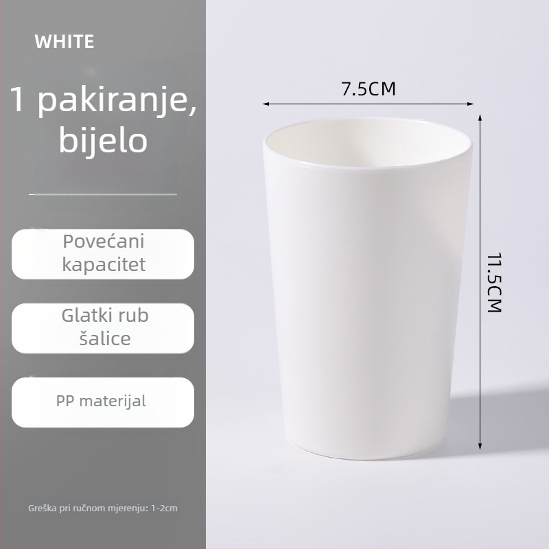 Minimalistička mat plastična čaša za četkicu, ispiranje i piće za kućnu upotrebu