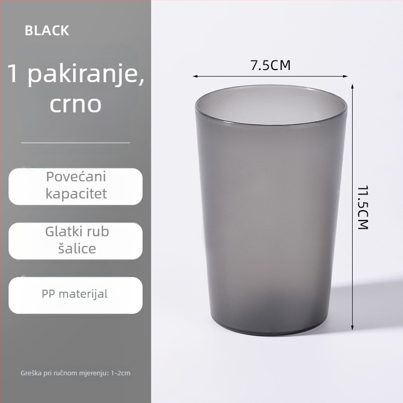 Minimalistička mat plastična čaša za četkicu, ispiranje i piće za kućnu upotrebu