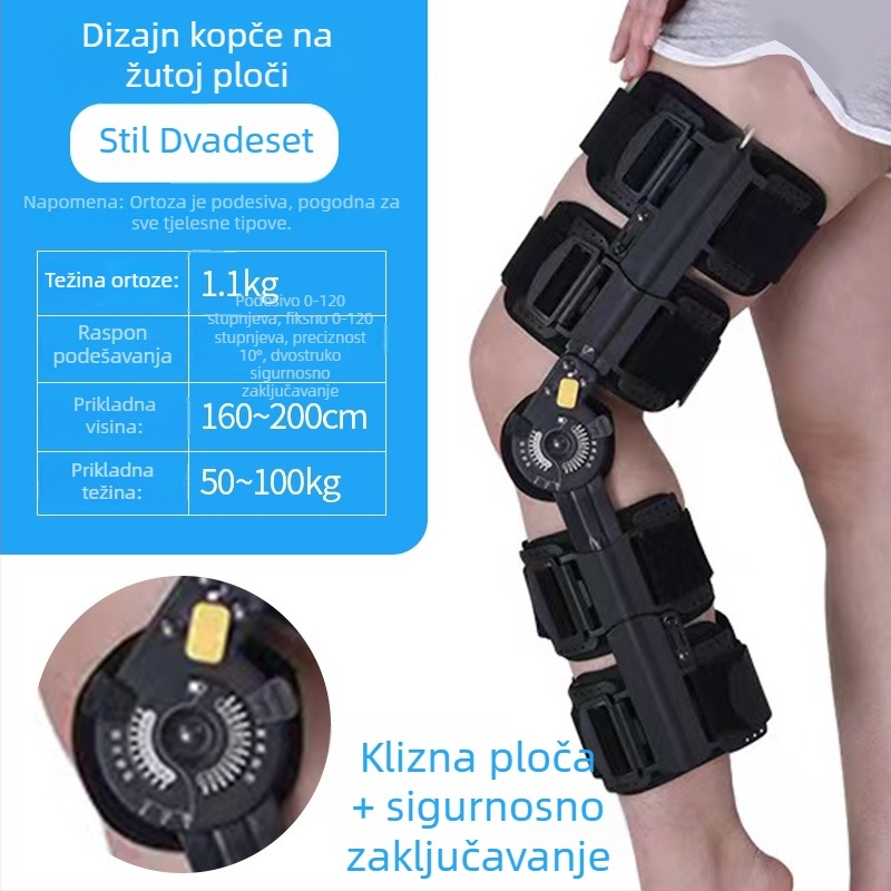 Prilagodljiva ortoza za fiksiranje koljena za donji ud