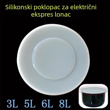Silikonsko tesnjenje poklopac za unutarnji lonac električnog tlakog lonca, 3/5/6/8 qt, izolacijsko poklopac za očuvanje hrane