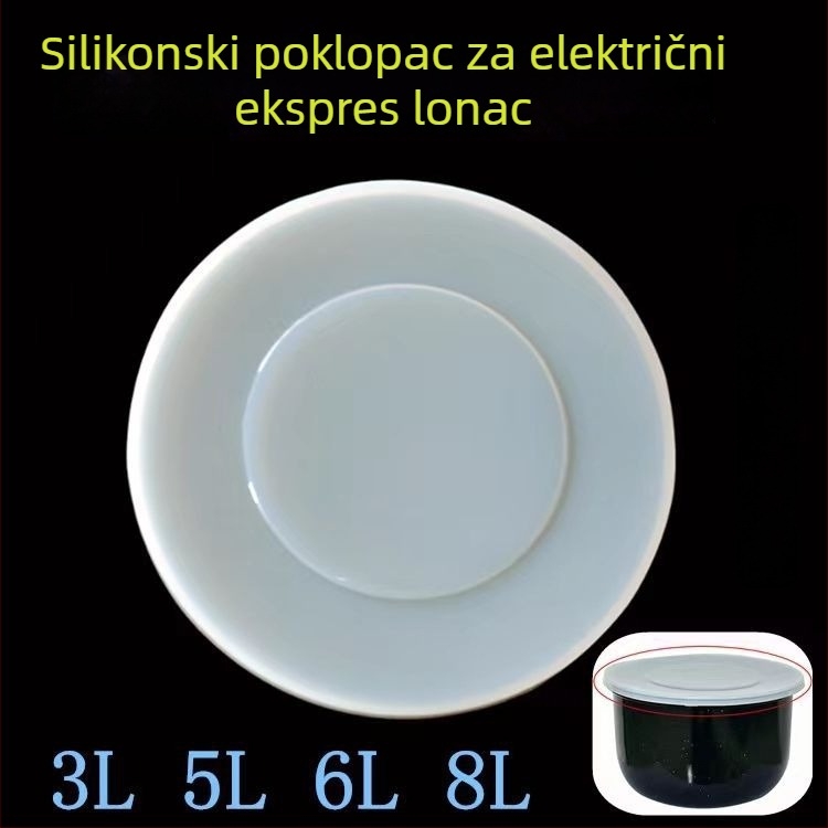 Silikonsko tesnjenje poklopac za unutarnji lonac električnog tlakog lonca, 3/5/6/8 qt, izolacijsko poklopac za očuvanje hrane