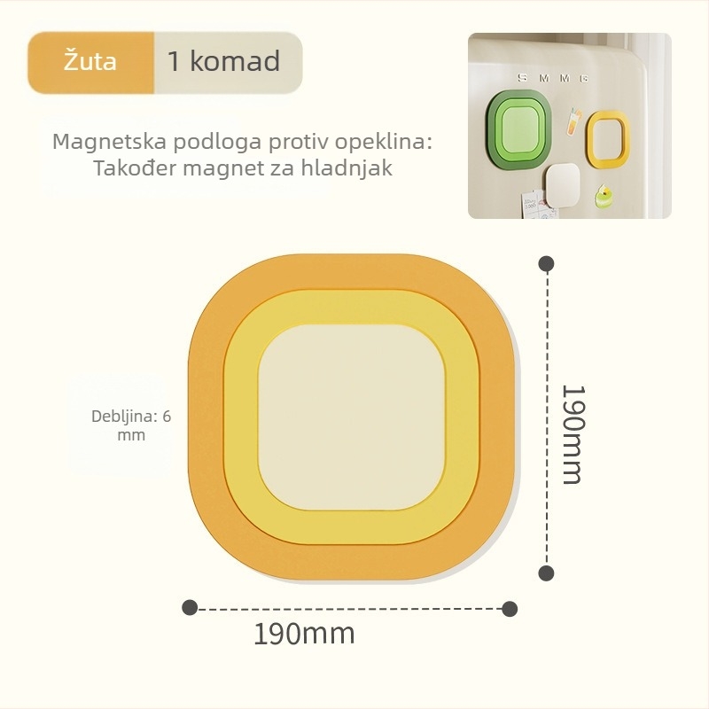 Silikonska podmetač za stol – otporan na toplinu, nepravilnog oblika, za lonac, tanjur, zdjelu i stol