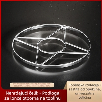 Nerđajući čelični podmetač za lonac, kružni toplinski izolacijski podmetač za stol, zaštita od opeklina
