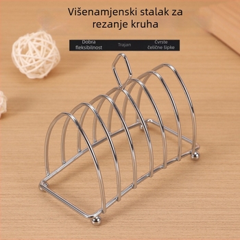 Kućni držač za tost i kruh od nehrđajućeg čelika, pribor za fritezu na zrak, kalup za pečenje tosta
