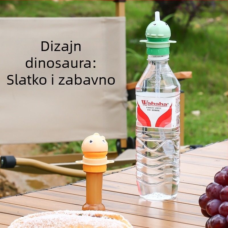 Univerzalni adapter za vodu za djecu i bebe, s kapom protiv gušenja i nastavkom za slamku, za mineralnu vodu