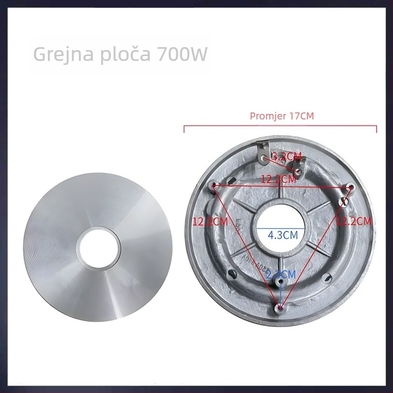Grijajuća ploča - baza za električni rižin lonac, promjer 14,2 cm, kompatibilan s modelima 700W/900W/1000W – pribor